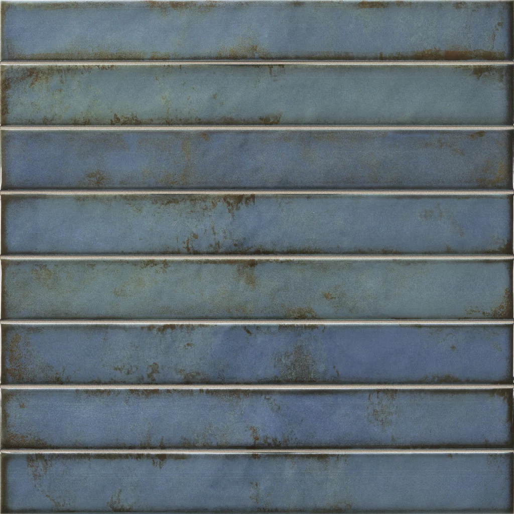 BRICK RAKU TURQUOISE 35X35