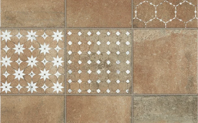 KUBE QUINTA COTTO-CARRARA 45X45
