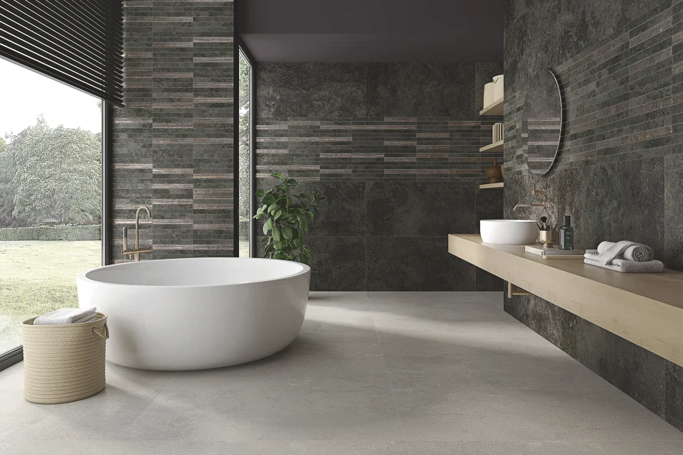 AMBIENTE_BRICK STONE BLACK-D 35X35