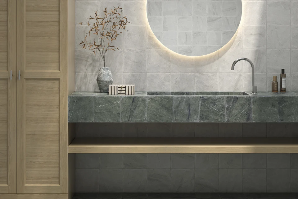AMBIENTE_OLDSTONE VERDE-BLANCO 20X20
