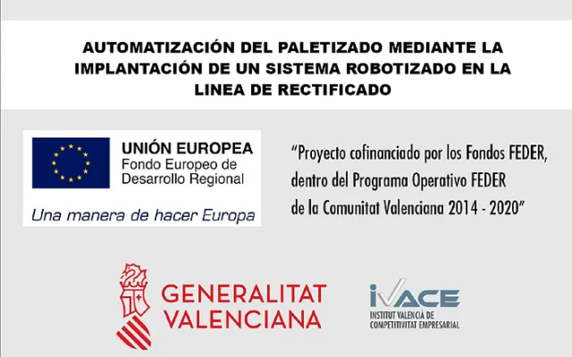 Automatización del paletizado mediante la implantación de un sistema robotizado en la linea de rectificado.