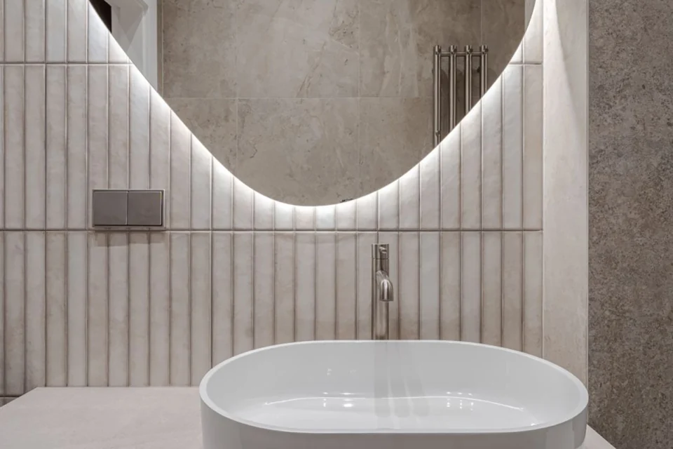 Salle de bain Raku en brique en perles
