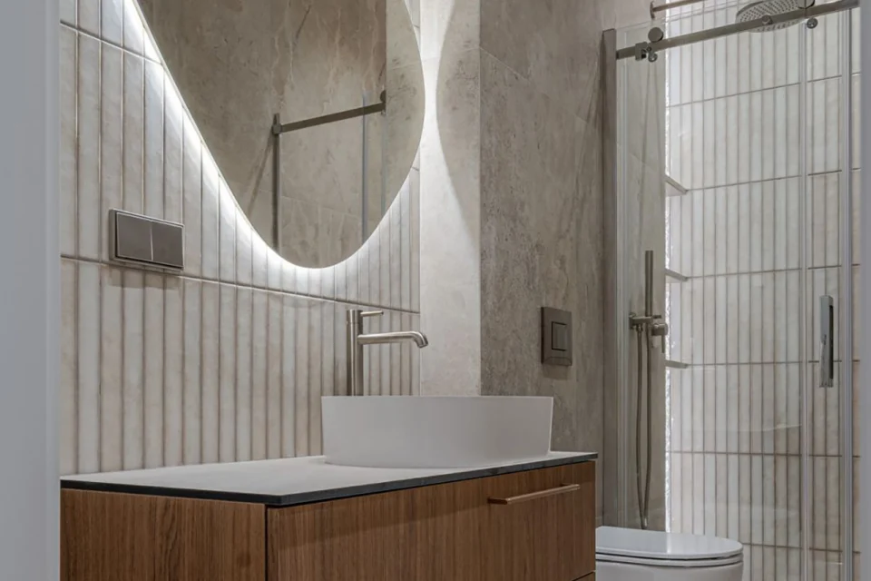 Salle de bain Raku en brique en perles