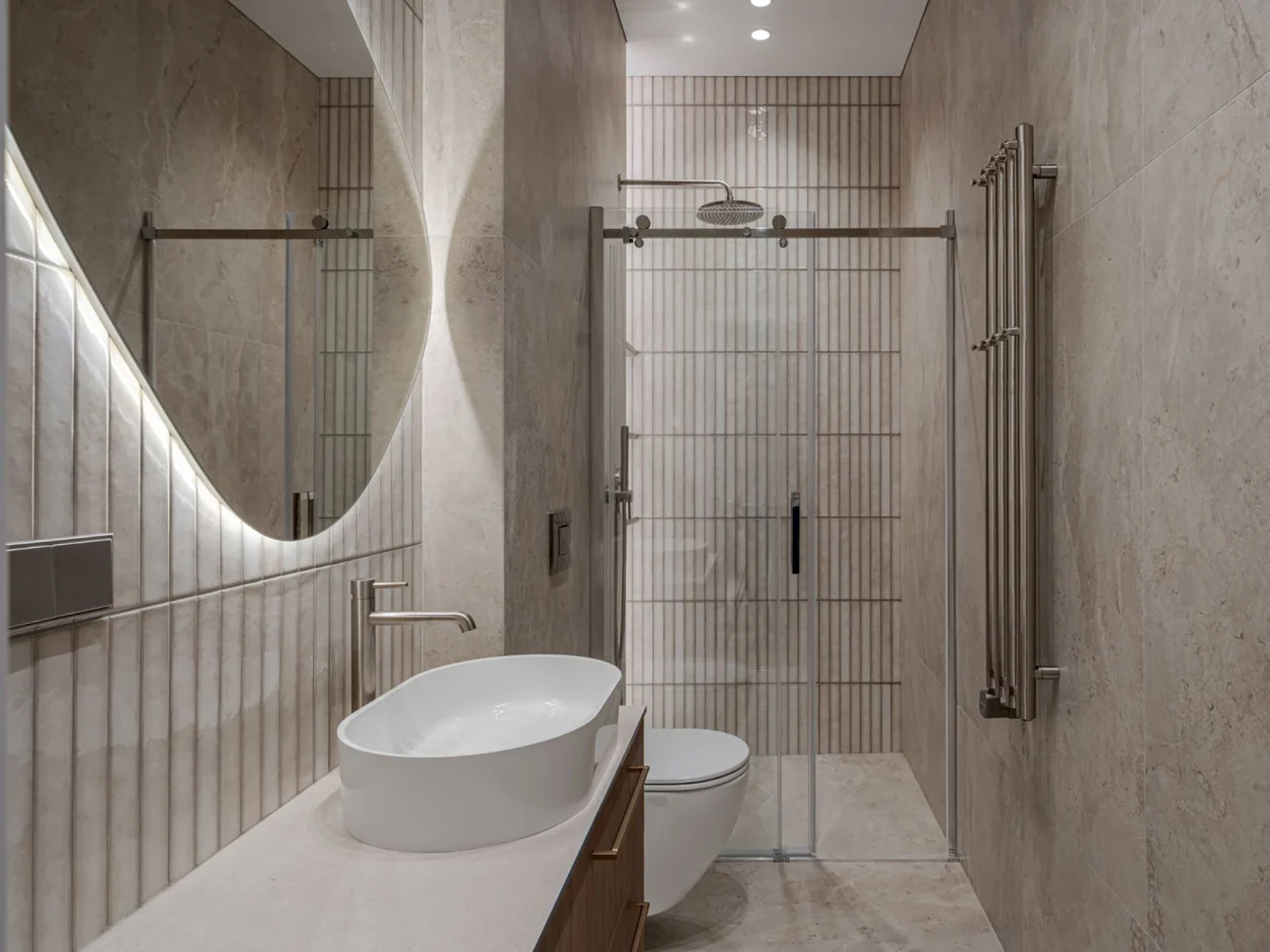 Salle de bain Raku en brique en perles