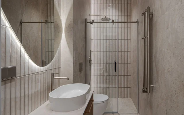 Salle de bain Raku en brique en perles