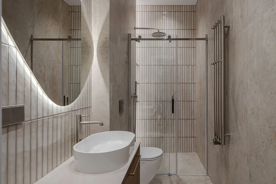 Salle de bain Raku en brique en perles